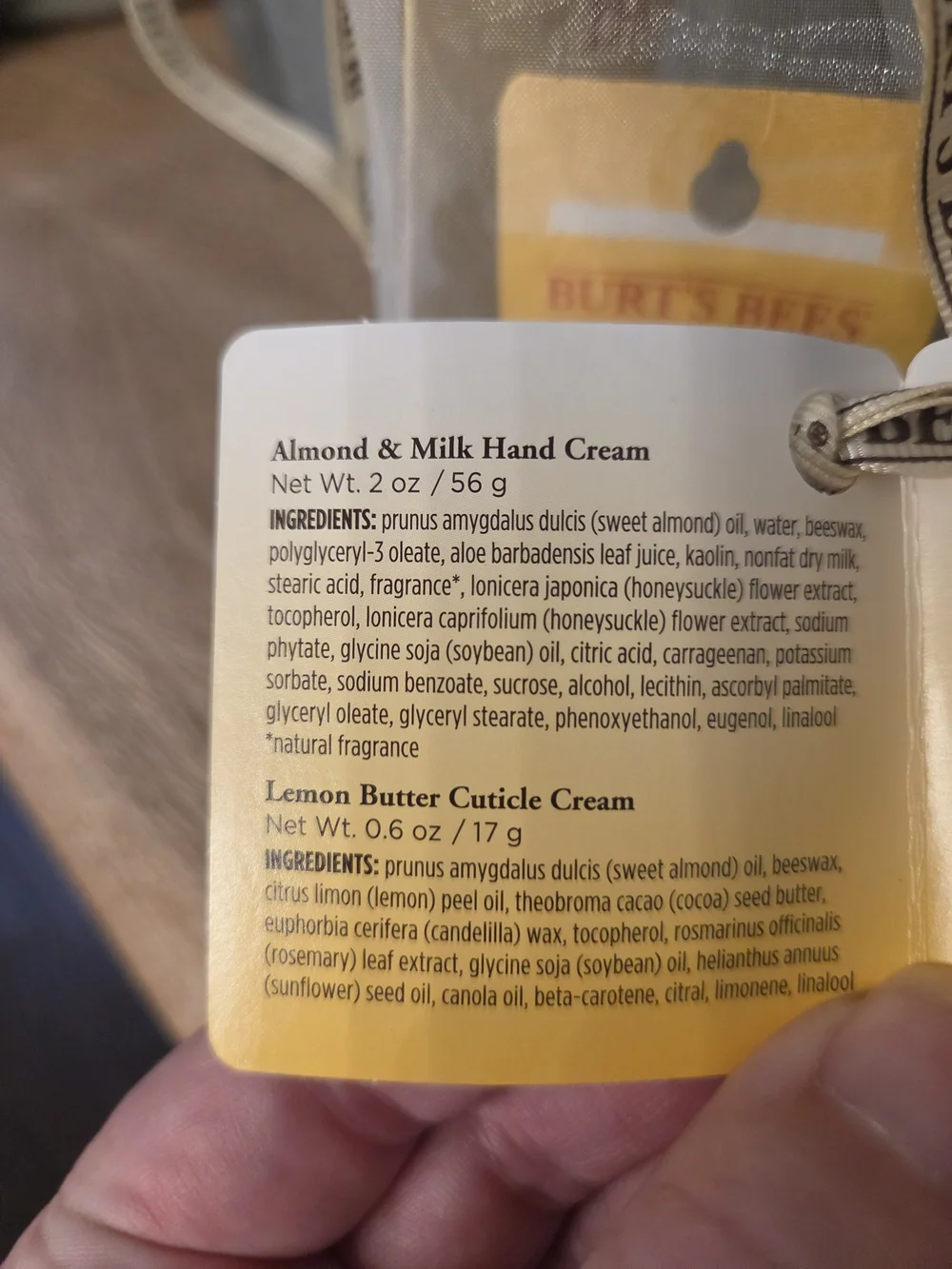 Burt's Bees Hand Repair Kit - Cream & Yellow